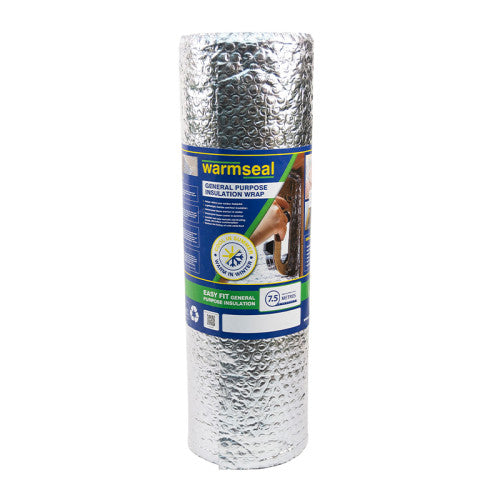 Warmseal Bubble Roll Foil Insulation 600mm x 7.5m Roll