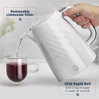 Swan  1.7 Litre Textured Windsor Kettle